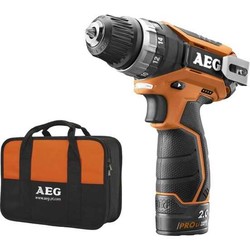 Aeg - Aeg BS 12 C2 LI Çift Akülü Matkap (Lithium ion 12 V; 2.0 Ah)